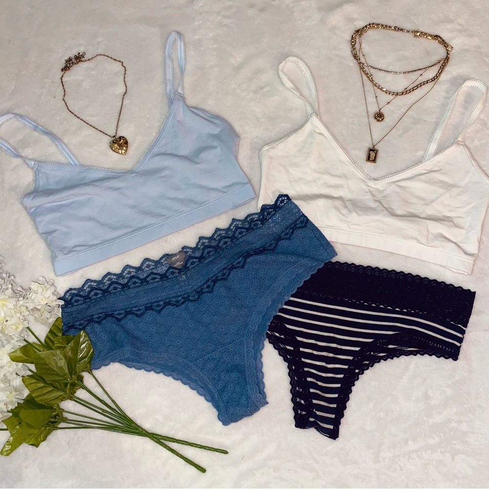 Cotton bralette and undies bundle